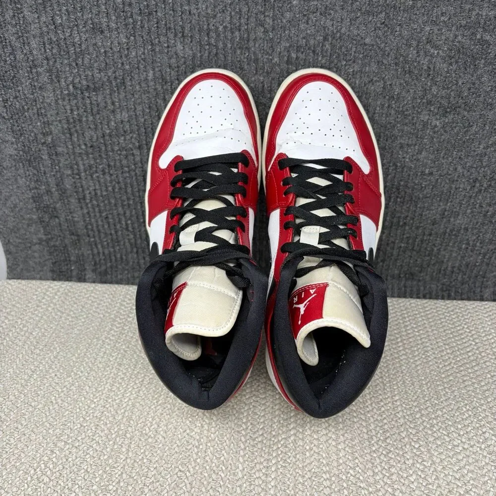Nike Air Jordan 1 Mid Chicago Red White Black Men’s Size 10.5 554724-173